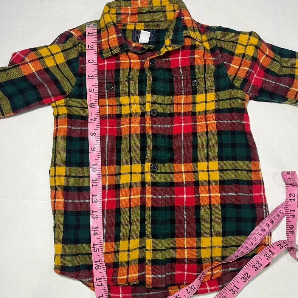 THE CHILDREN'S PLACE BOYS FLANNEL BUTTON SHIRT (198)